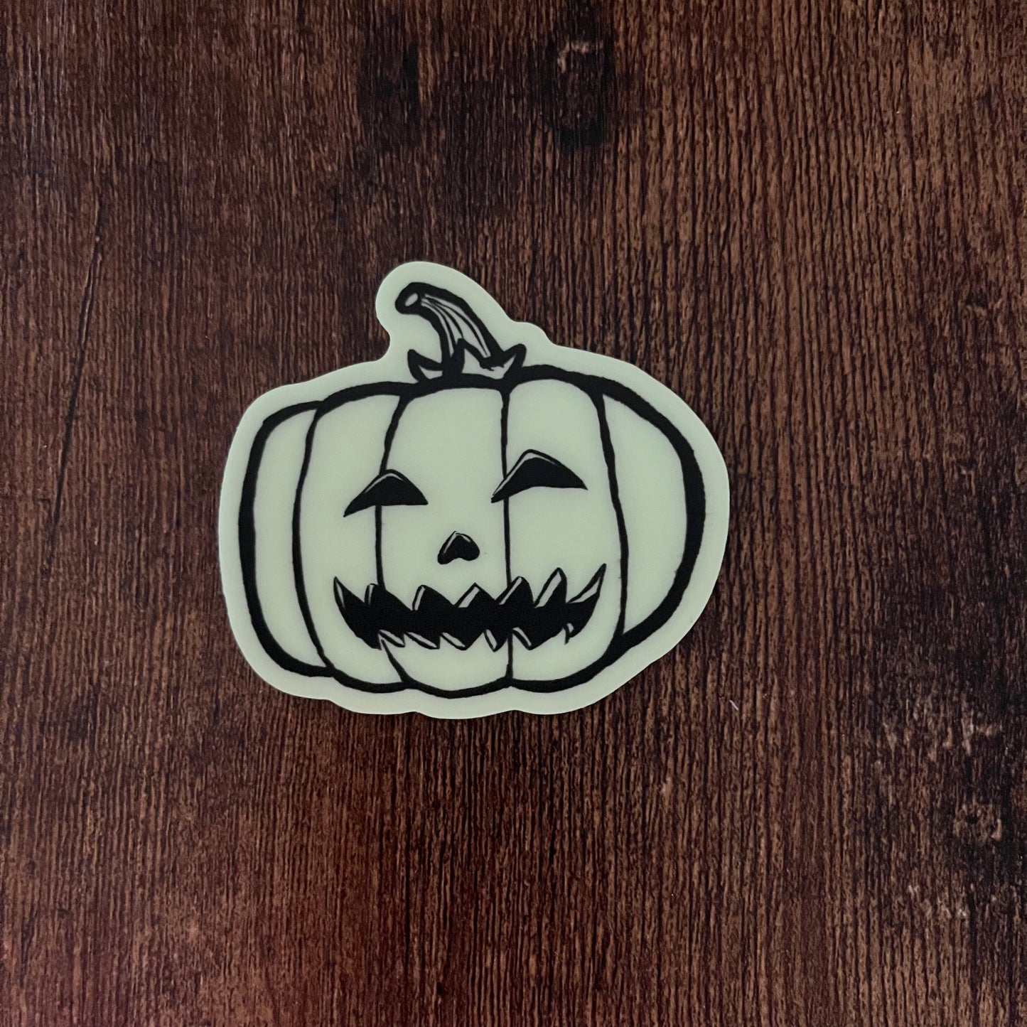 Jack-O'-Lantern Glow in the Dark Sticker