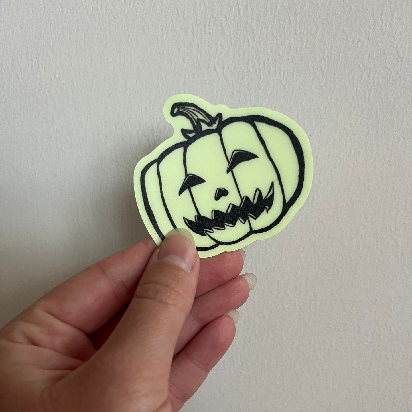 Jack-O'-Lantern Glow in the Dark Sticker