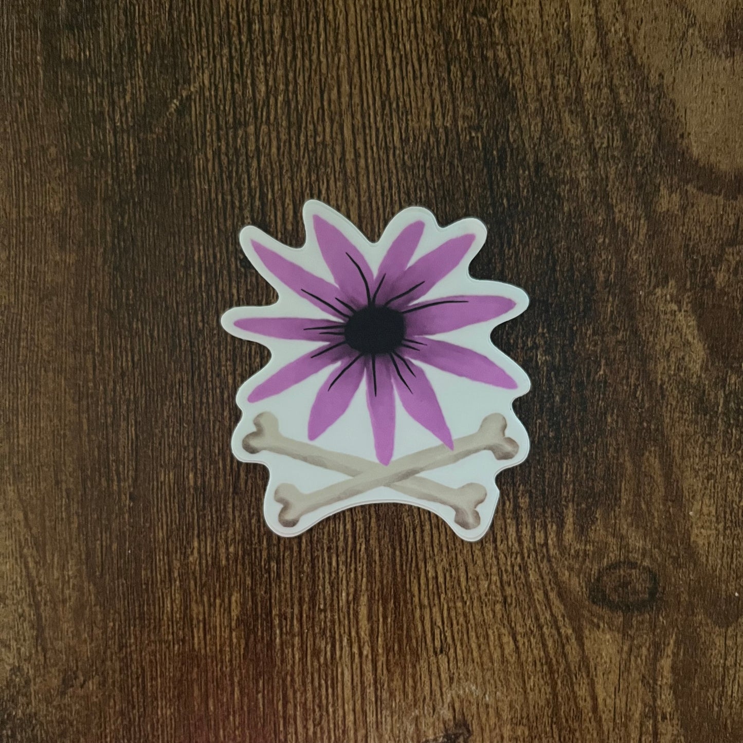 Daisy & Crossbones Sticker